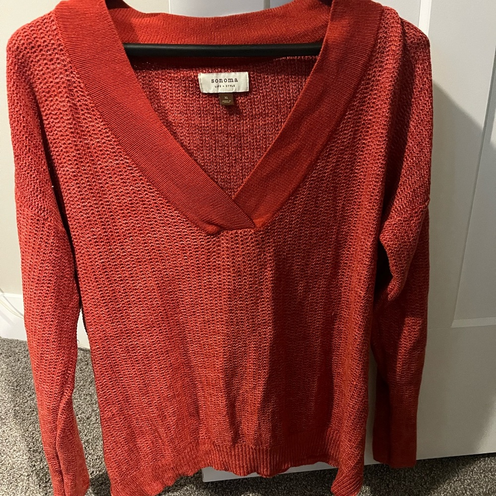 Orange sweater hoodie